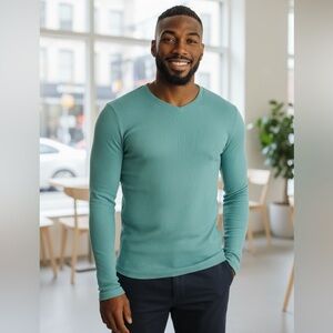 Icebreaker Men's Merino 175 Everyday Long Sleeve Crew Thermal Cloud Ray Size L